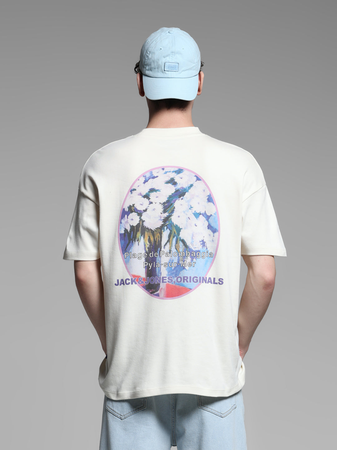 Off-White Printed Oversized Crew Neck T-shirt - L
