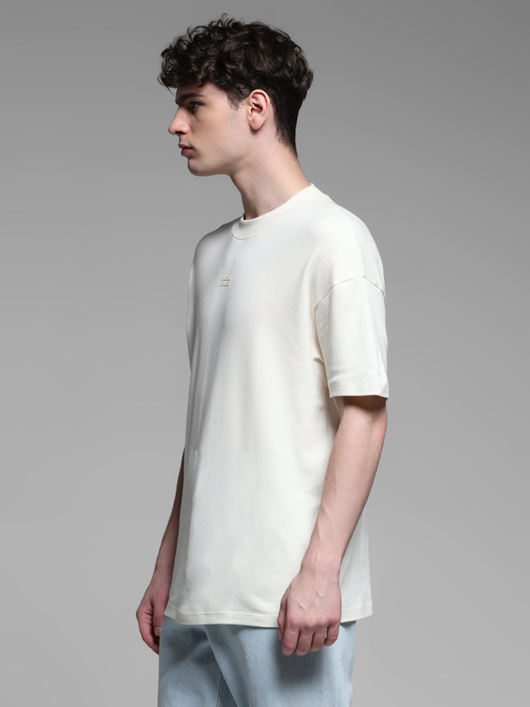 Off-White Printed Oversized Crew Neck T-shirt