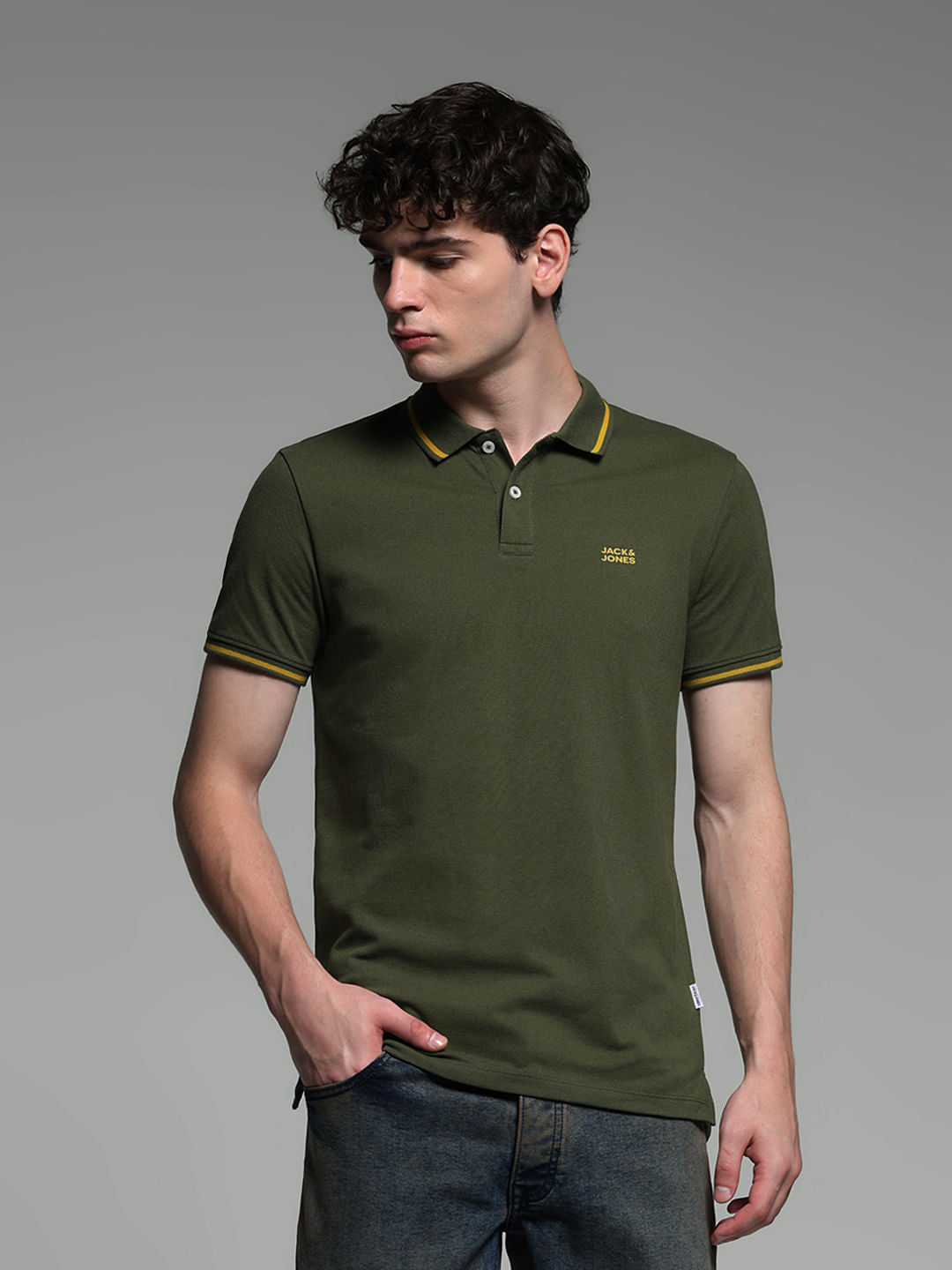 GREEN POLO T-SHIRT - S