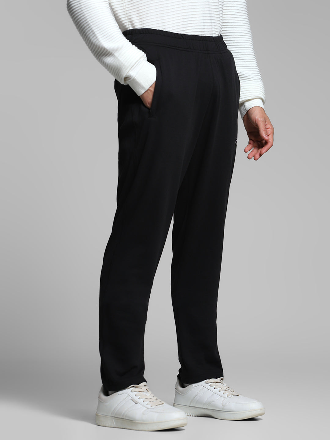 Black Regular Fit Trackpants