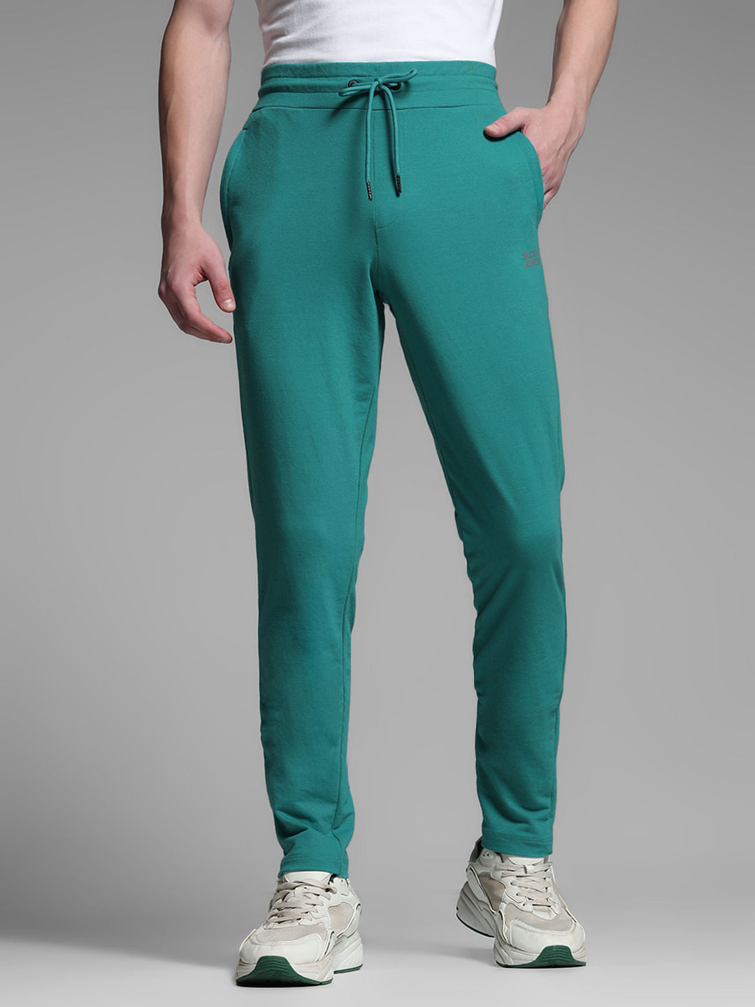 Teal Anti Fit Drawstring Trackpants