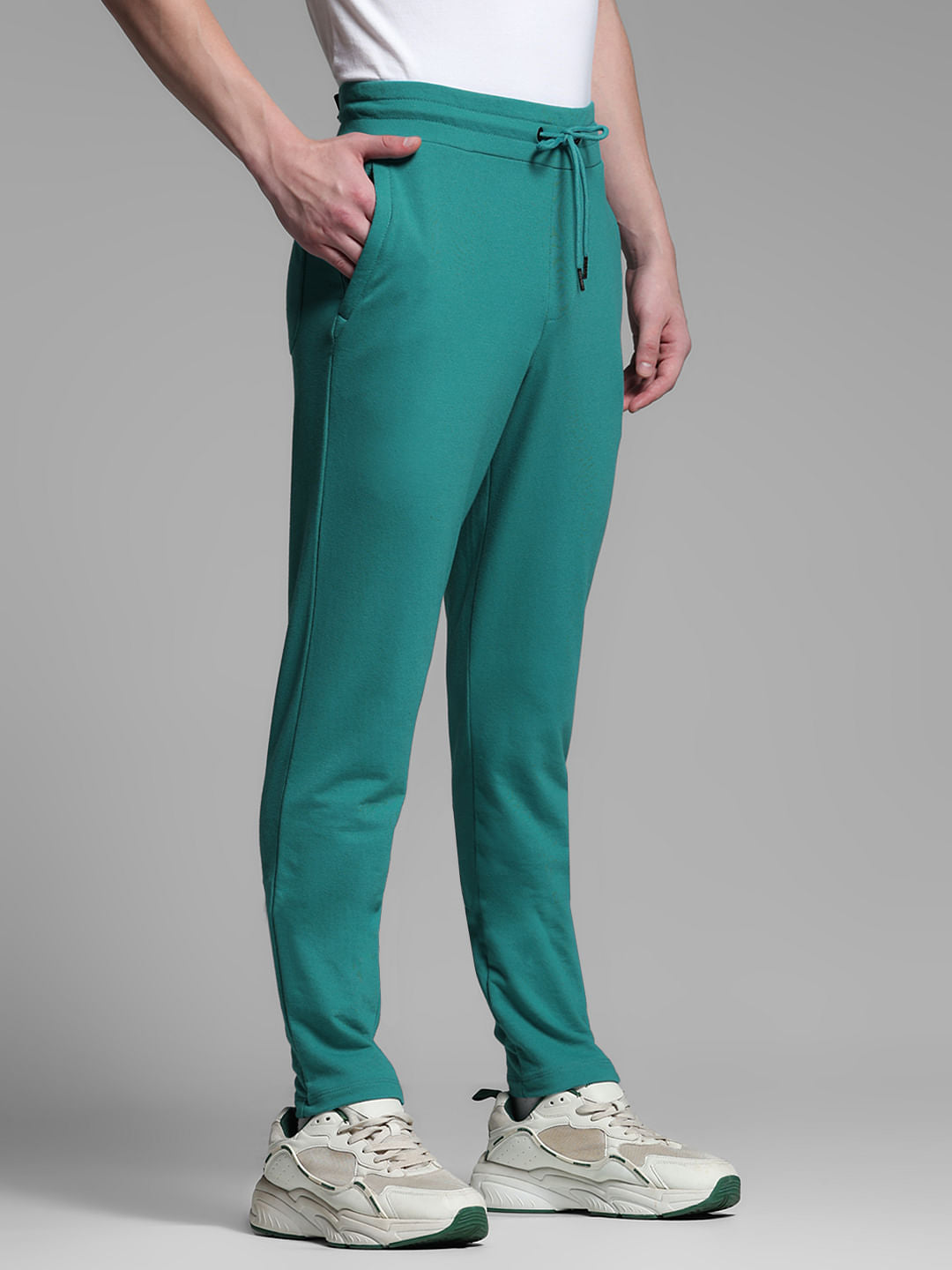 Teal Anti Fit Drawstring Trackpants