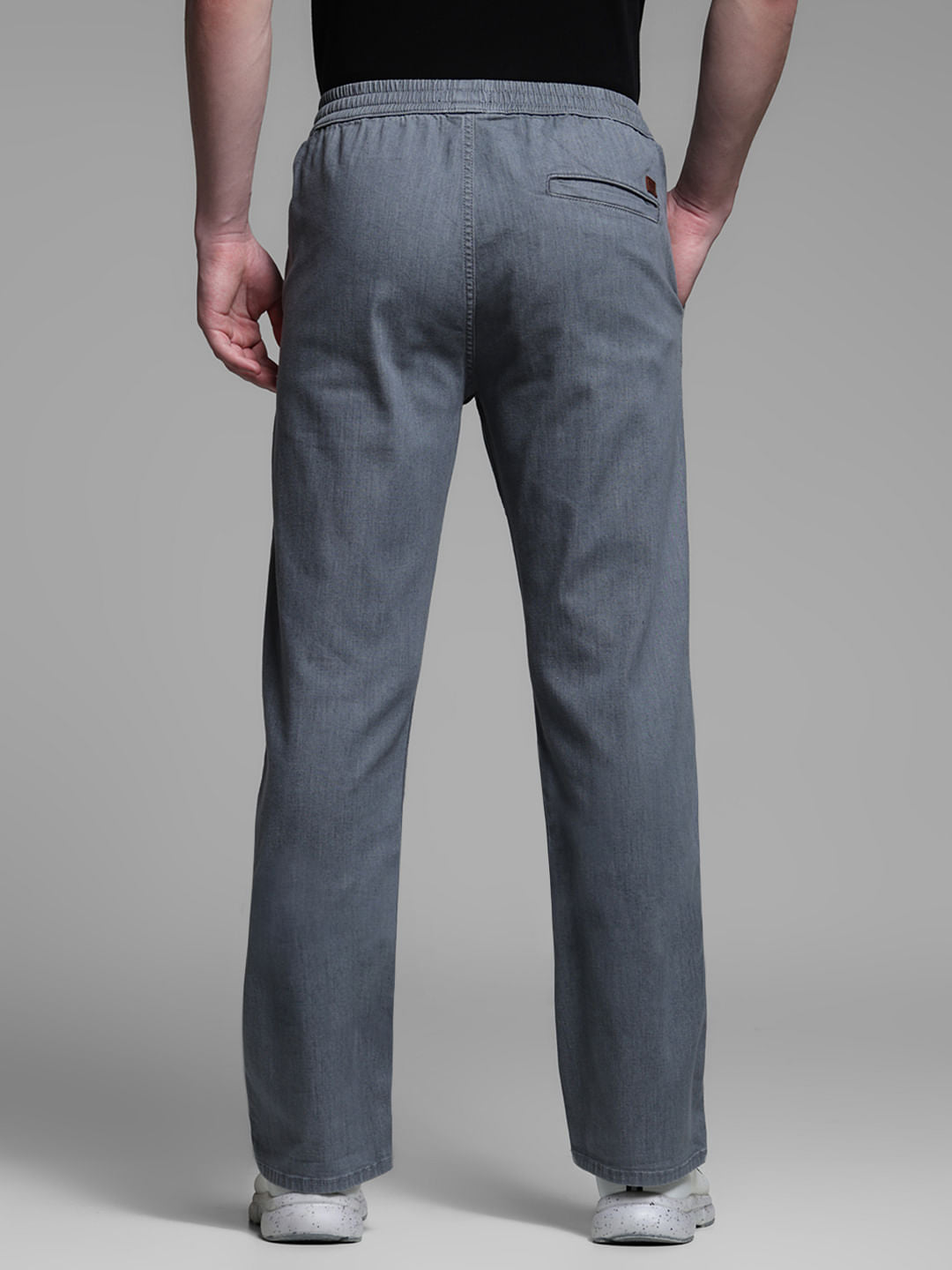 Grey High Rise Cliff Bootcut Jeans