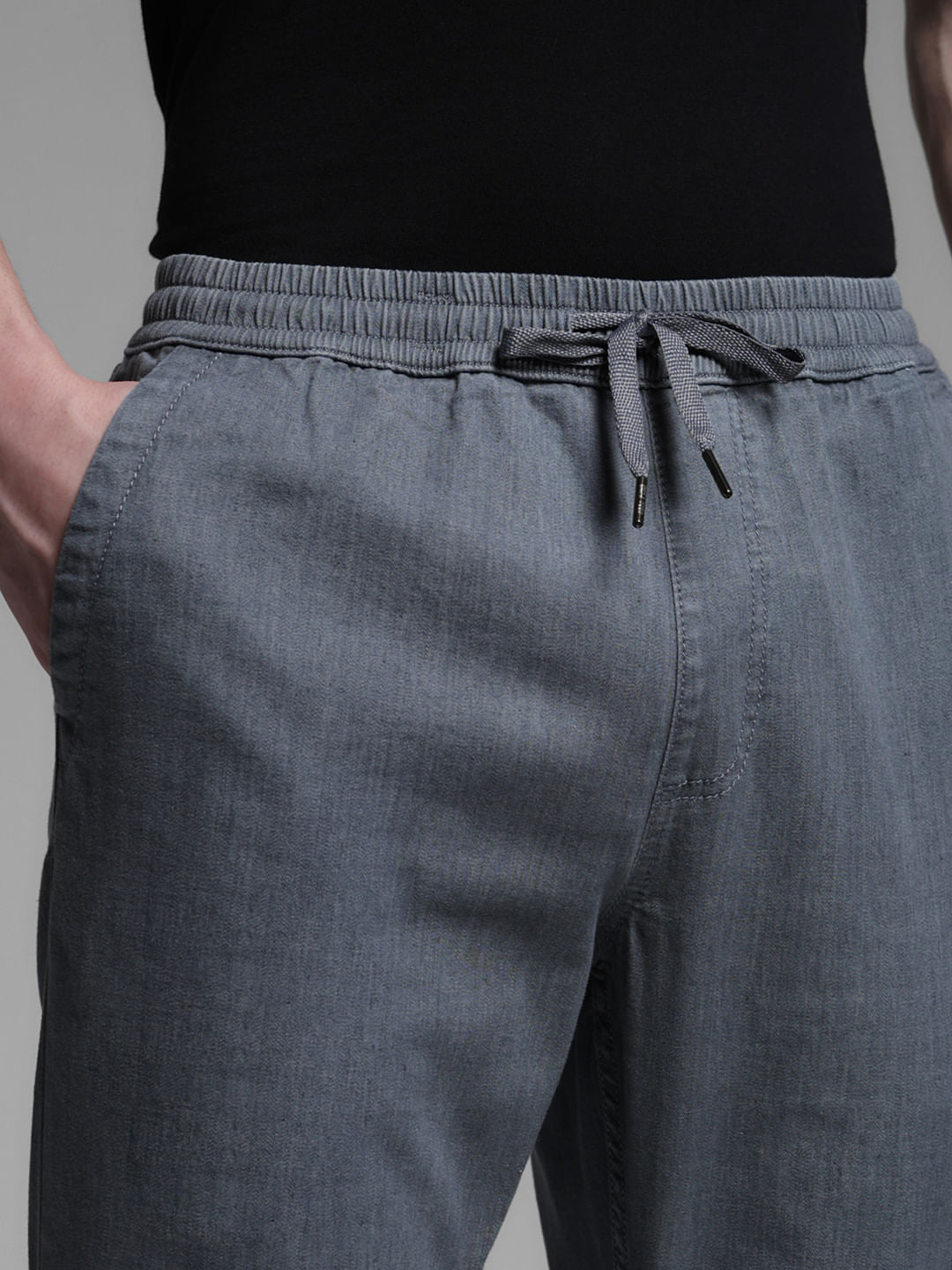 Grey High Rise Cliff Bootcut Jeans