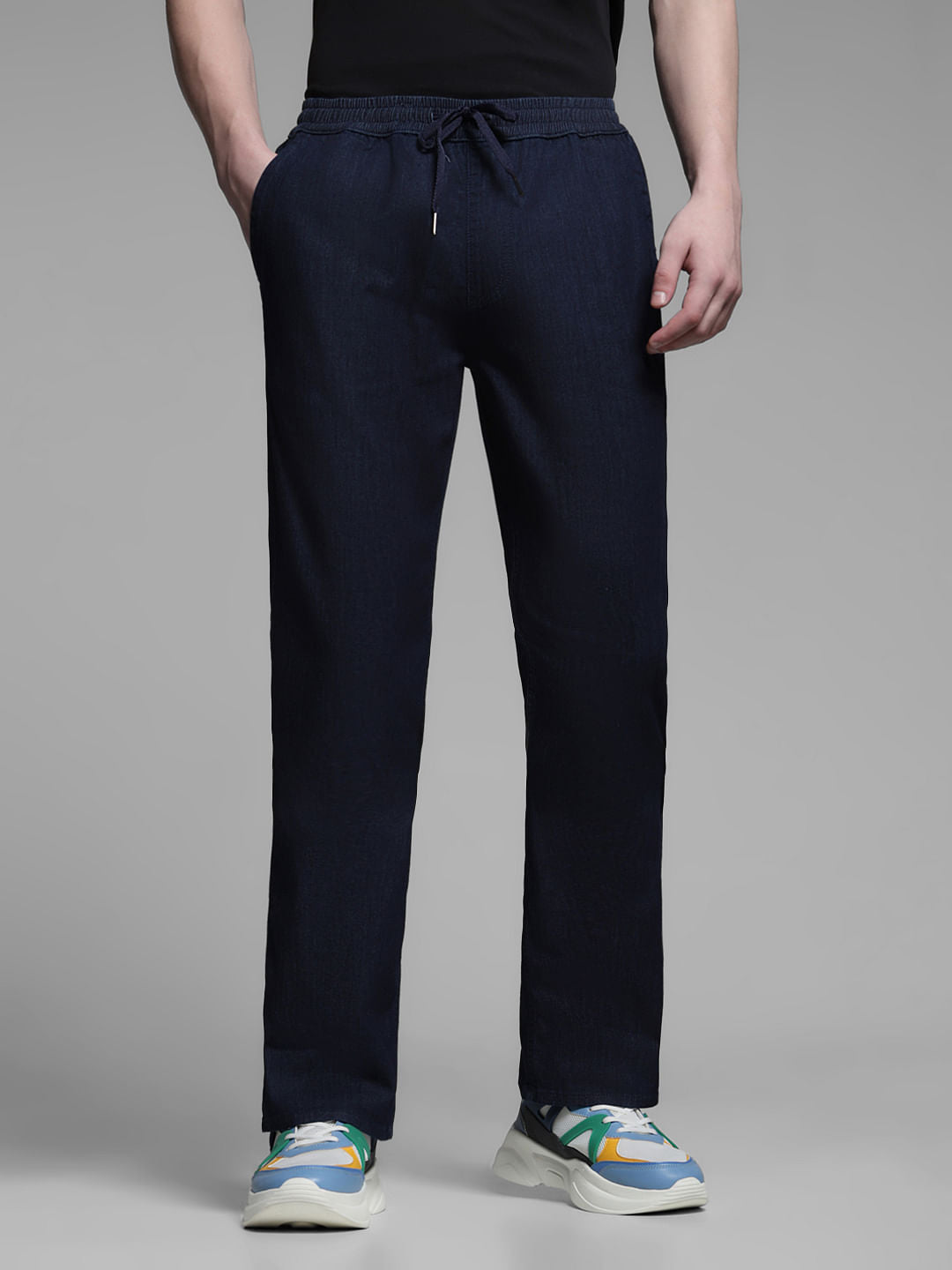 Dark Blue High Rise Cliff Bootcut Jeans - 28/30
