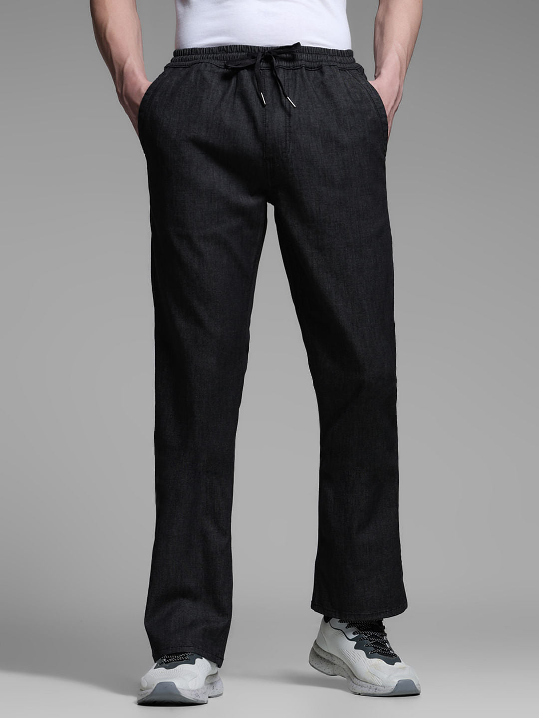 Black High Rise Cliff Bootcut Jeans - 28/30