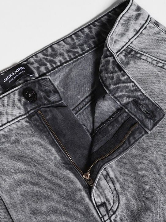 Grey High Rise Dario Loose Fit Jeans