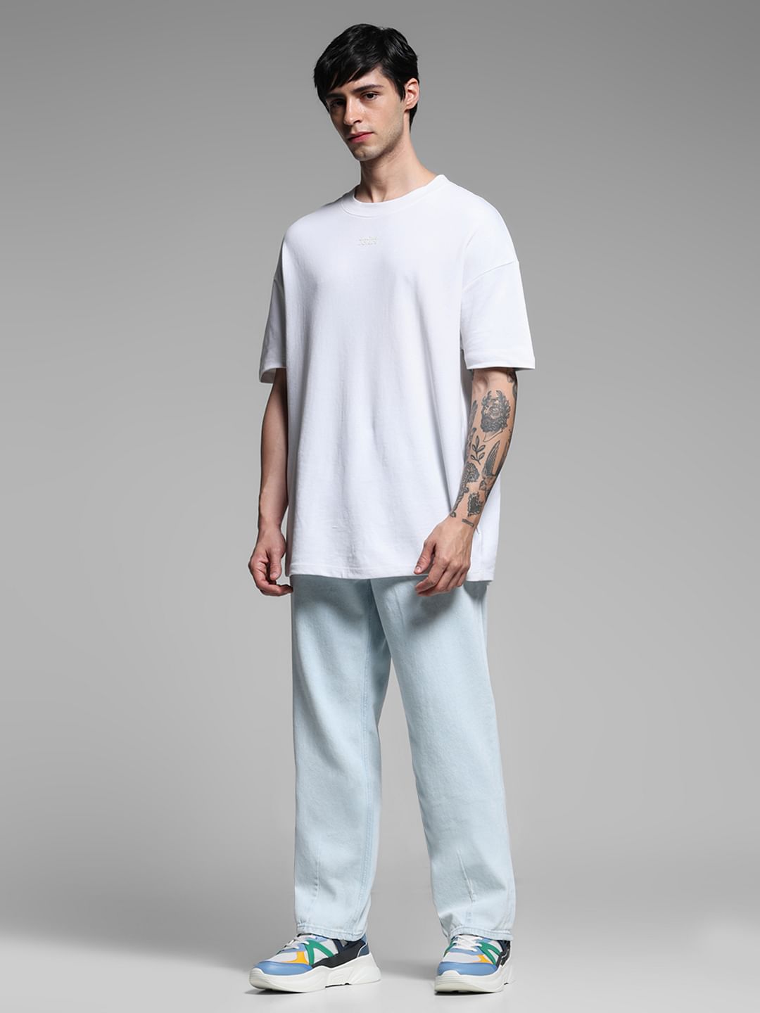 Light Blue High Rise Dario Loose Fit Jeans