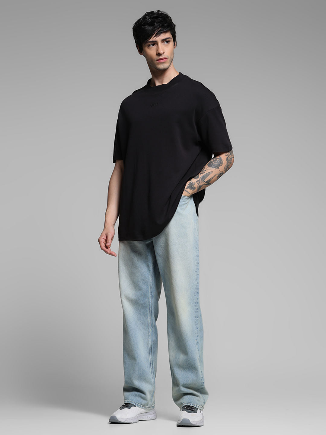 Light Blue High Rise Dario Loose Fit Jeans