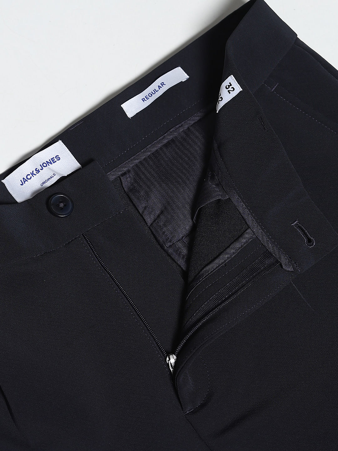 Navy Blue Loose Fit Pants