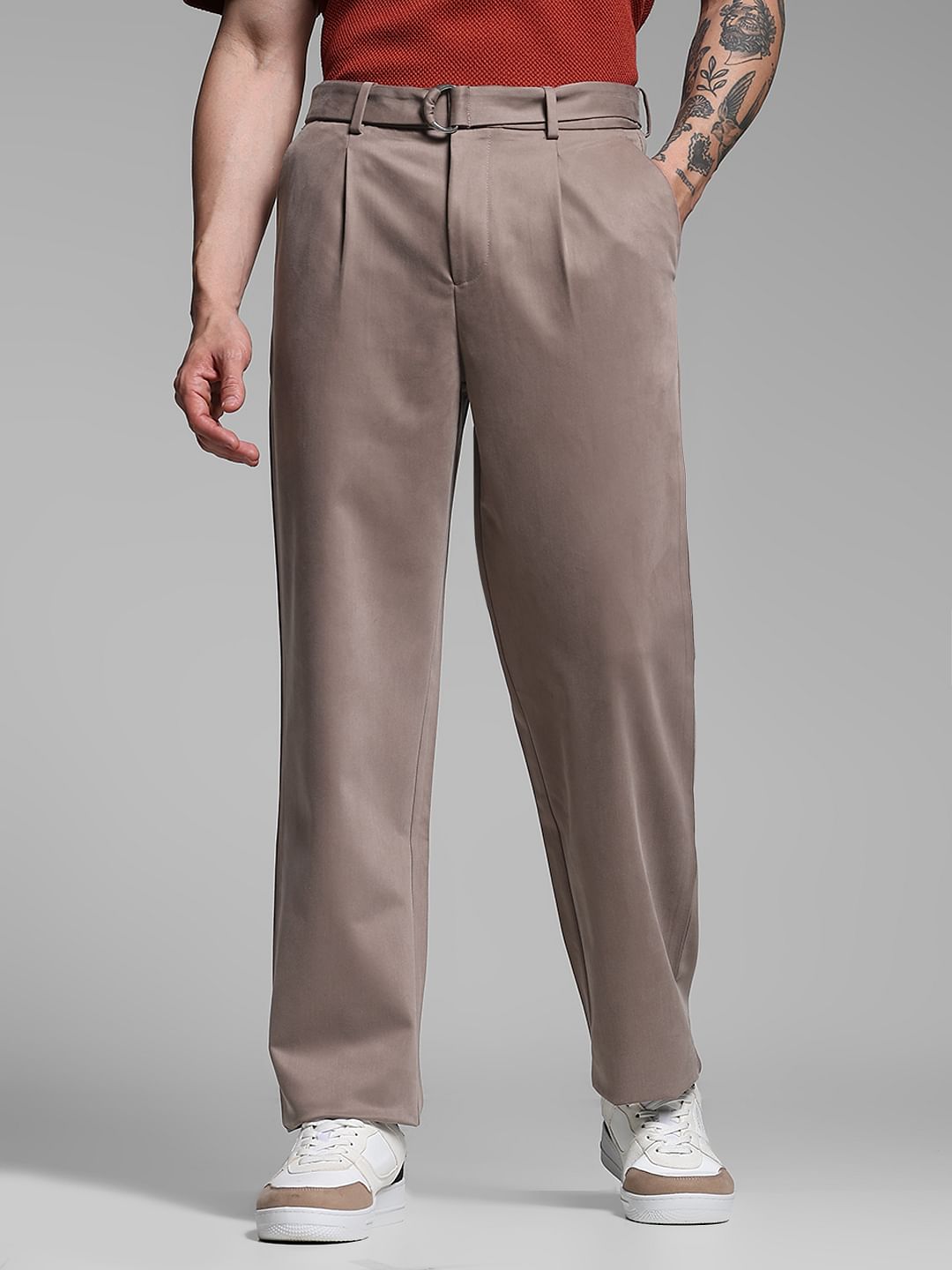 Mocha Rayon Loose Fit Pants