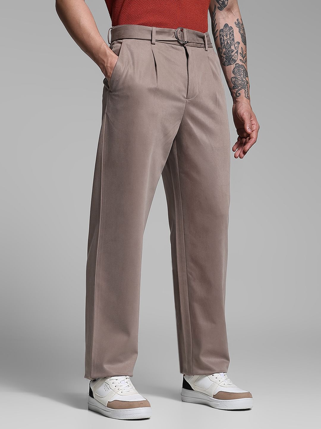 Mocha Rayon Loose Fit Pants