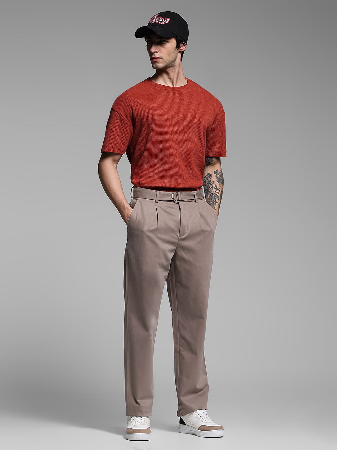 Mocha Rayon Loose Fit Pants