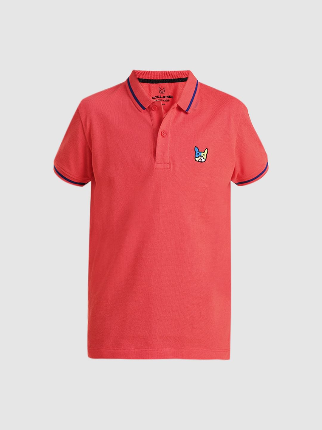 Boys Pink Pique Cotton Polo
