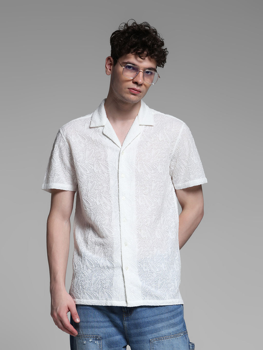 BLACK RESORT COLLOR SHIRT