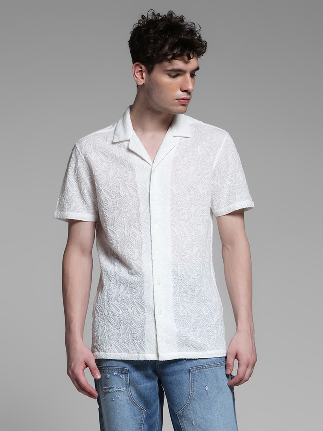 BLACK RESORT COLLOR SHIRT