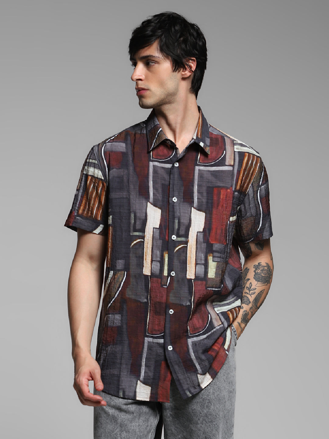Printed Comfort Fit Shirt