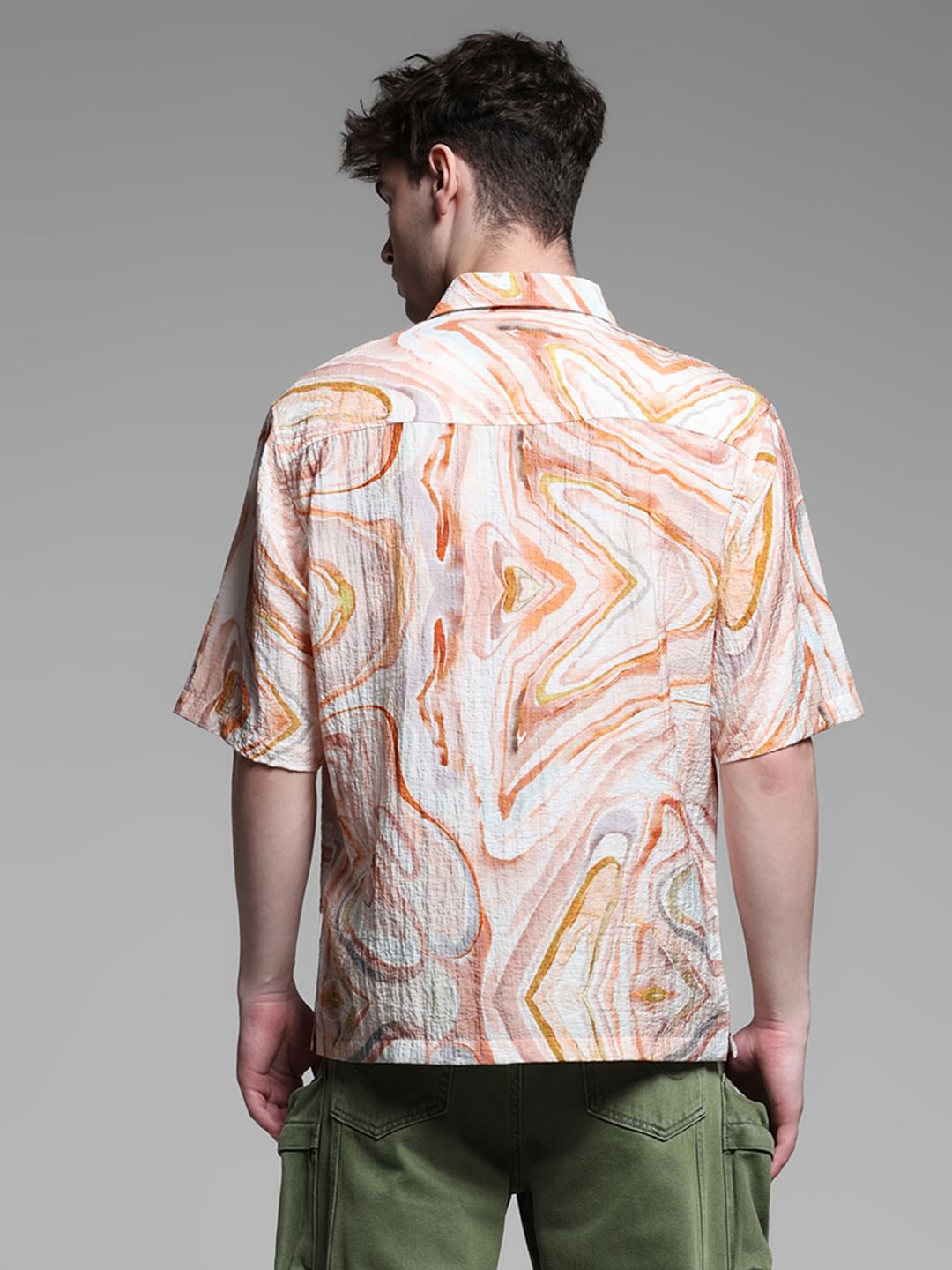 BROWN SHORT SLEEVES SHIRT