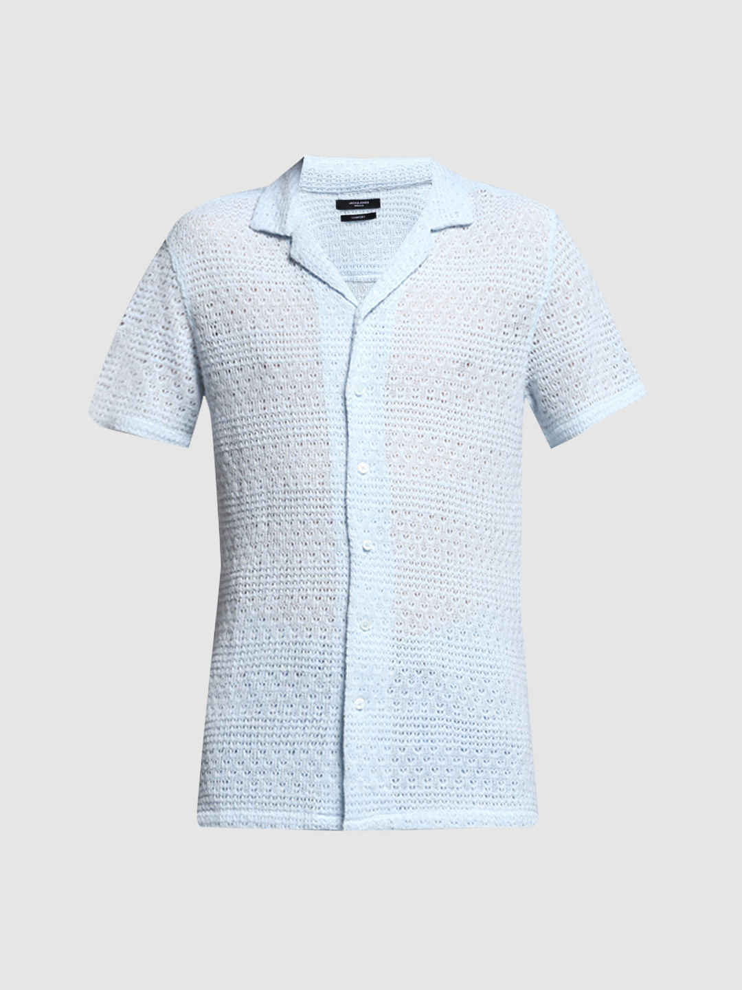 BLUE RESORT COLLAR SHIRT