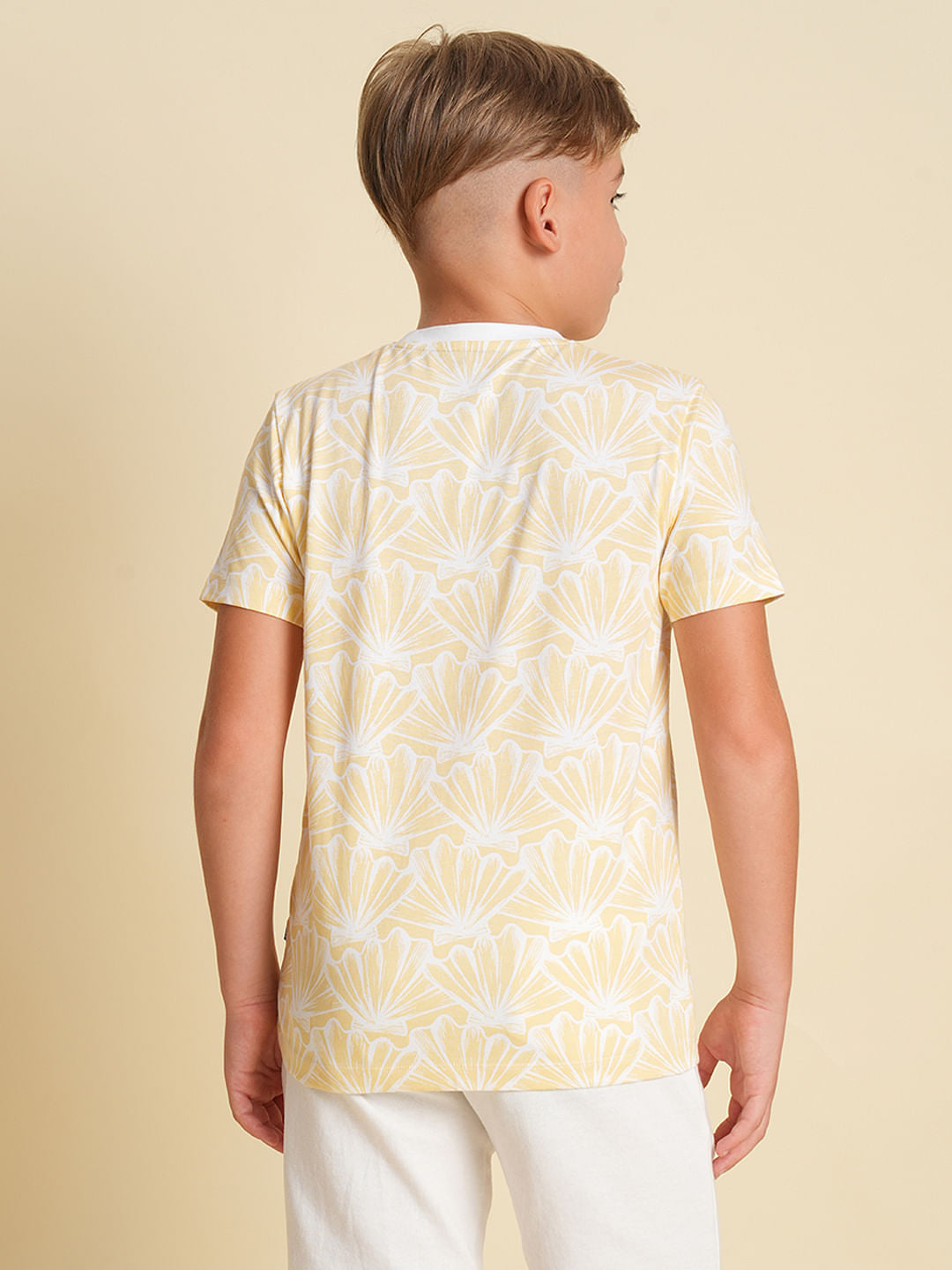 Boys Yellow Nautical Print T-Shirt