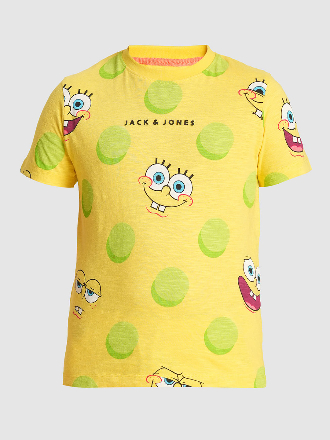 Boys Yellow SpongeBob Print Co-ord Set T-Shirt