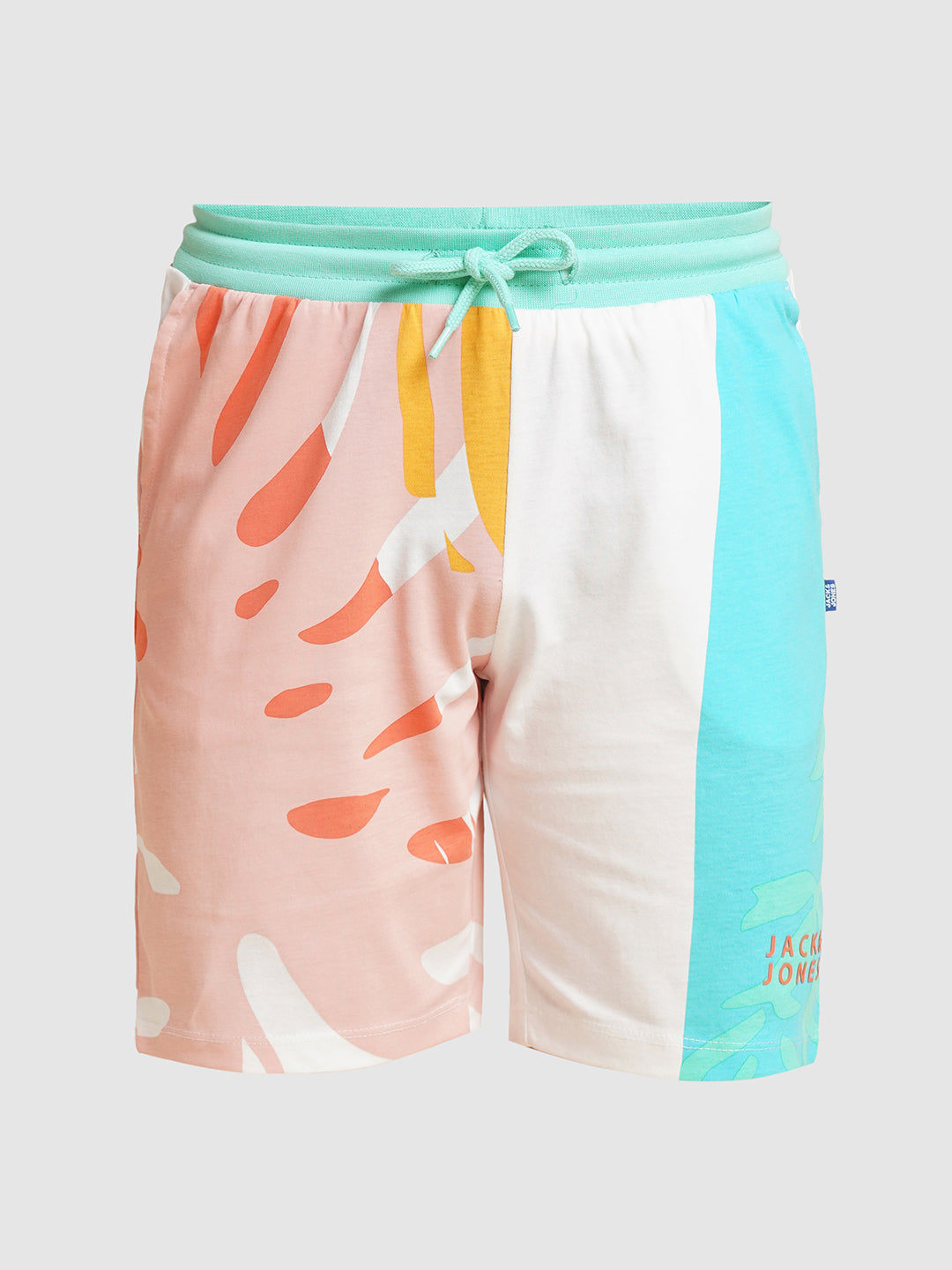 JACK&JONES JUNIOR Boys Blue Printed Co-ord Set Shorts