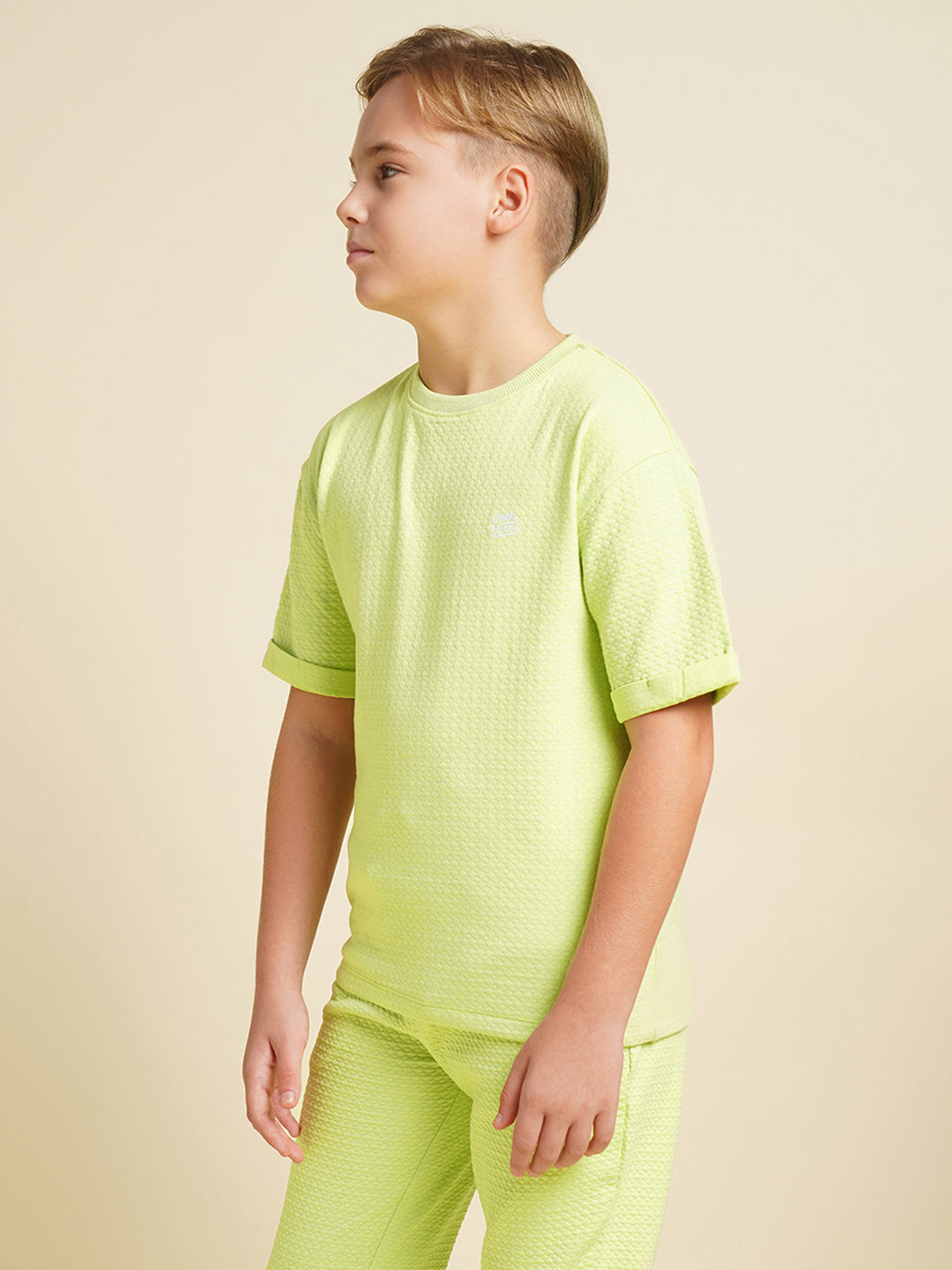 JUNIORS Green Jogger Textured Trousers