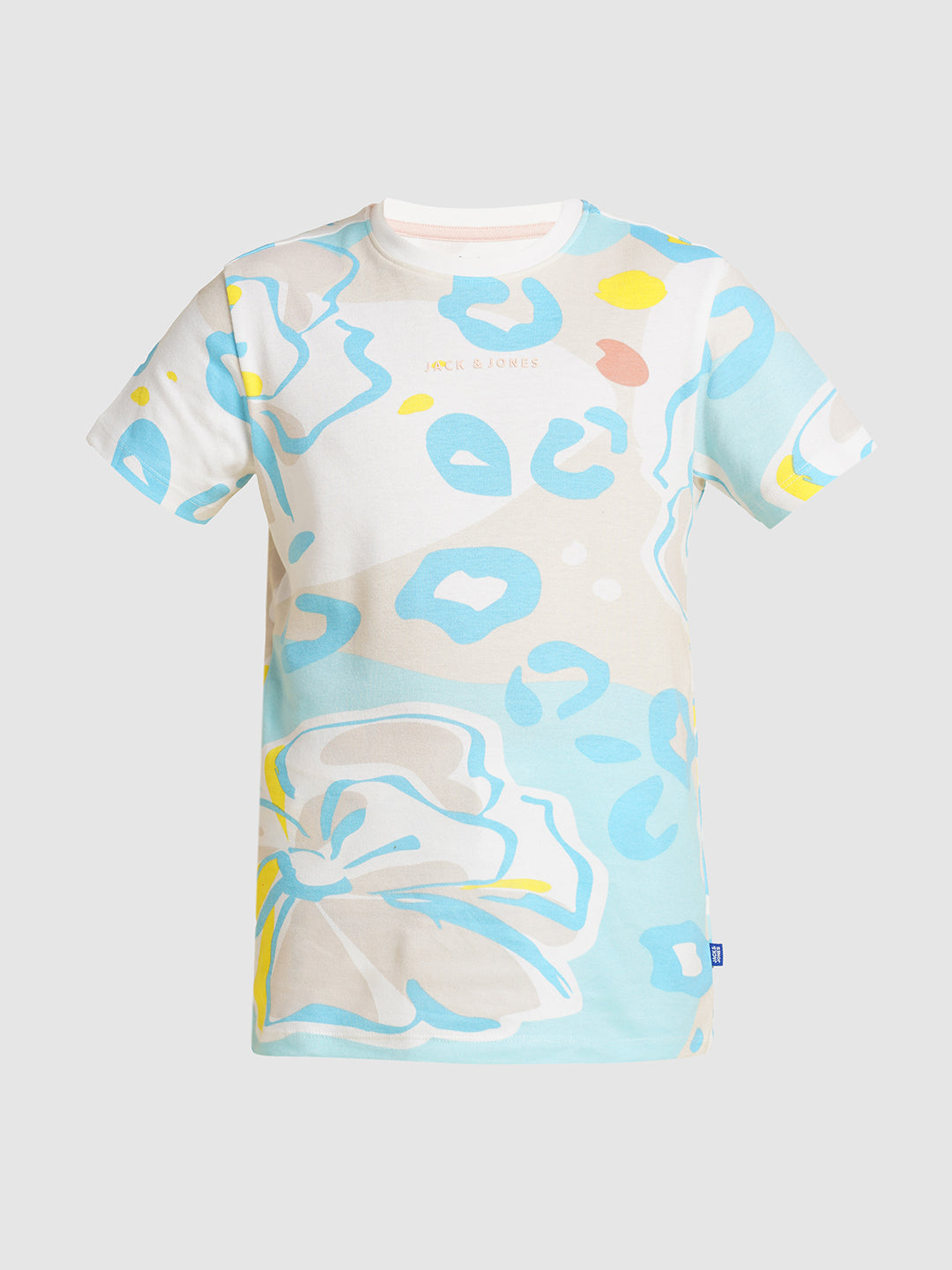 JACK&JONES JUNIOR Boys Blue Printed Co-ord Set T-shirt