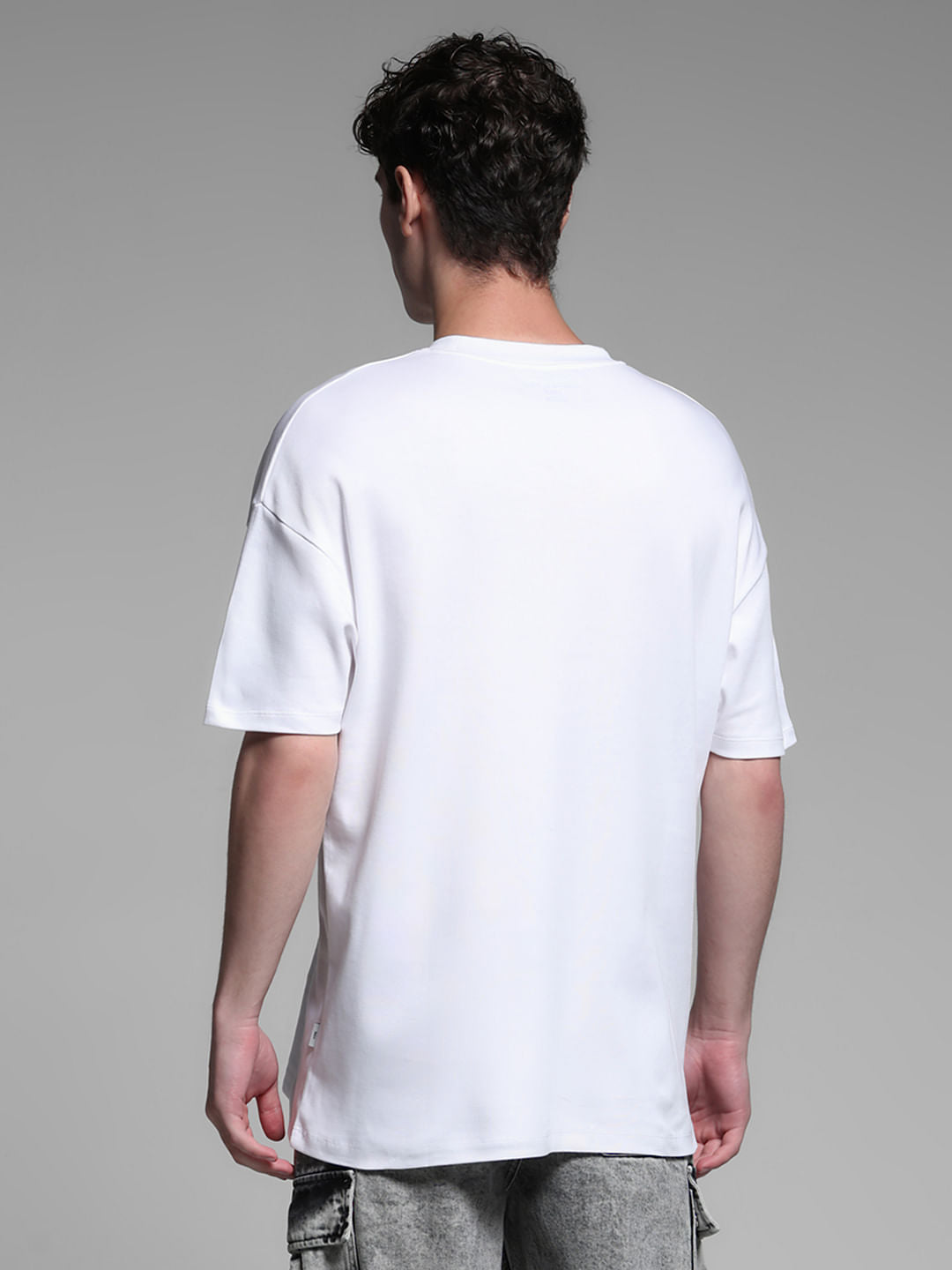 WHITE COTTON T-SHIRT