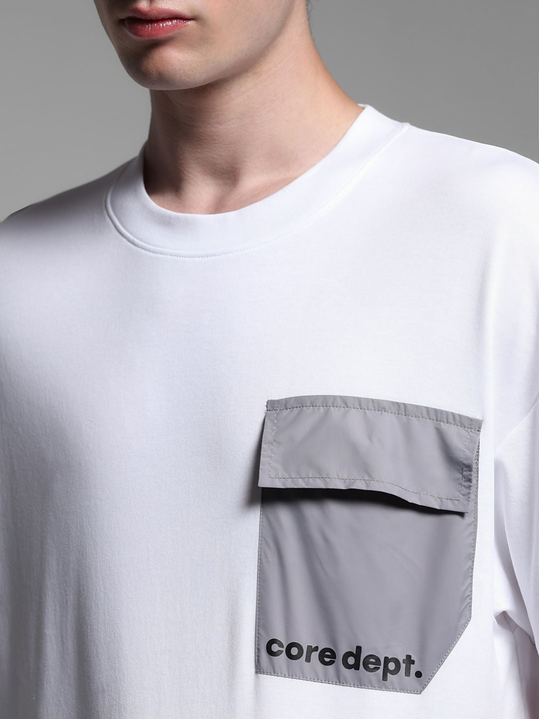 WHITE COTTON T-SHIRT