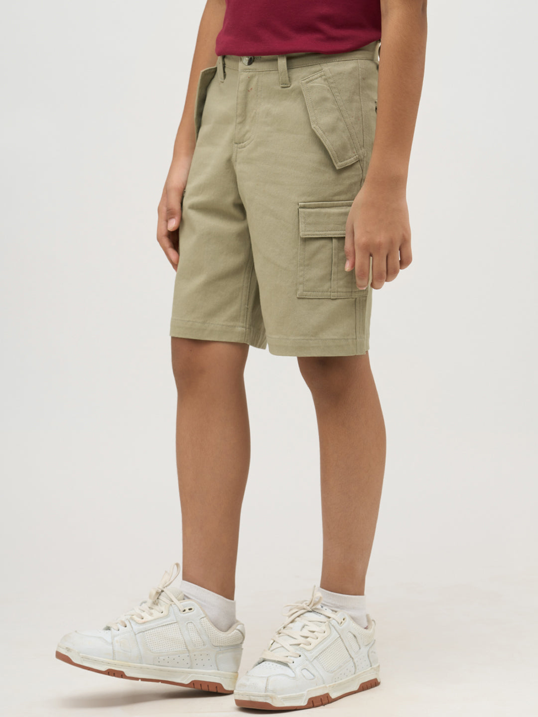Boys Brown 5 Pockets Shorts