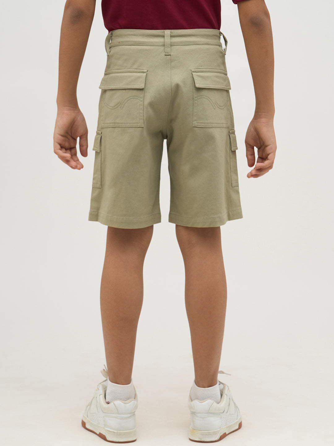 Boys Brown 5 Pockets Shorts