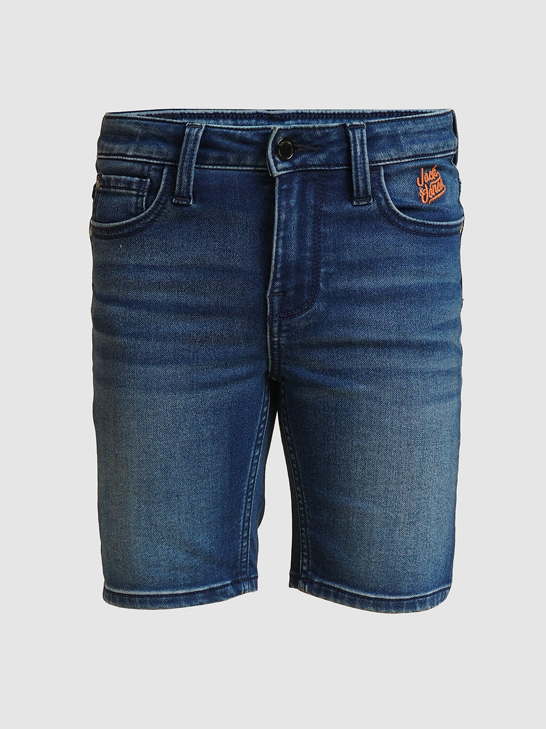 Boys Dark Blue Denim Shorts