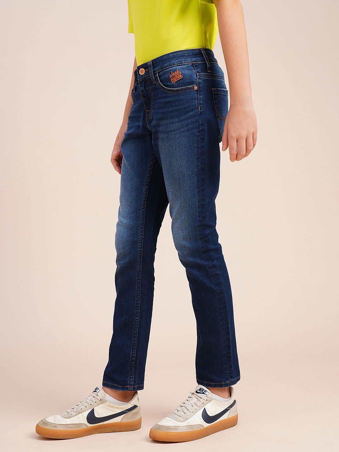 Boys Dark Blue Clark Regular Fit Jeans