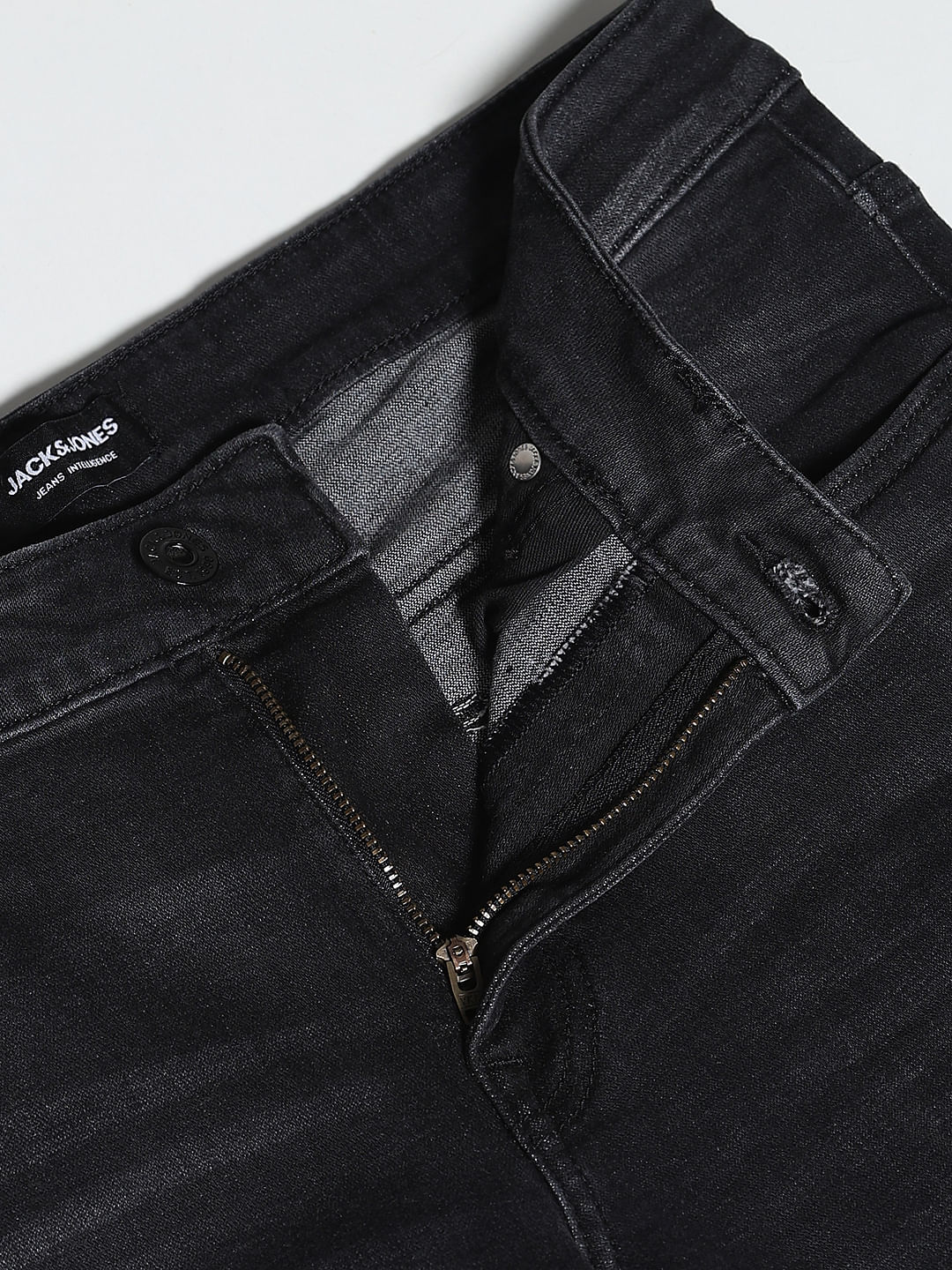 Washed Brak Slim Fit Jeans - Black