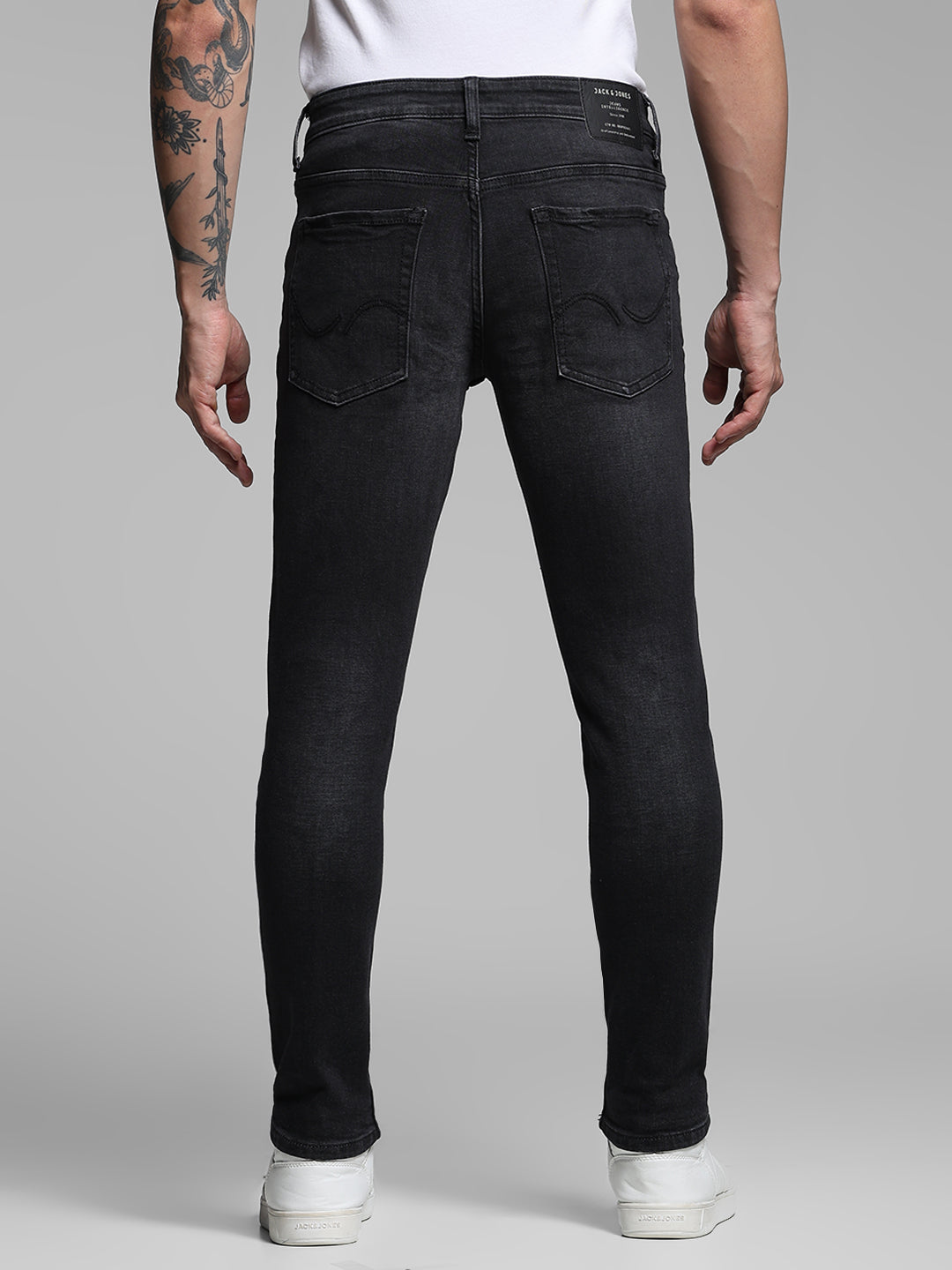 Washed Brak Slim Fit Jeans - Black