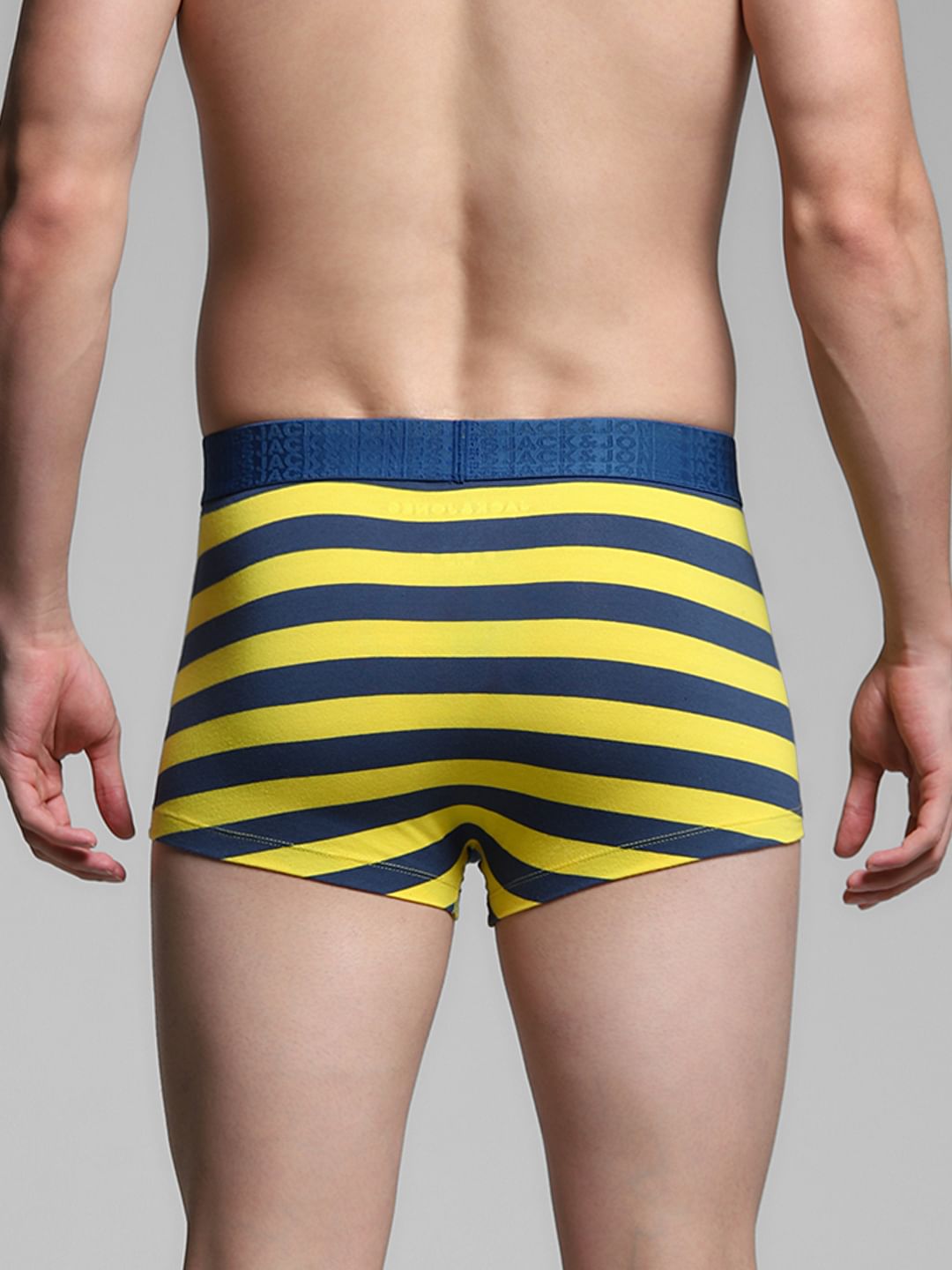 Yellow Rugby Striped Trunks