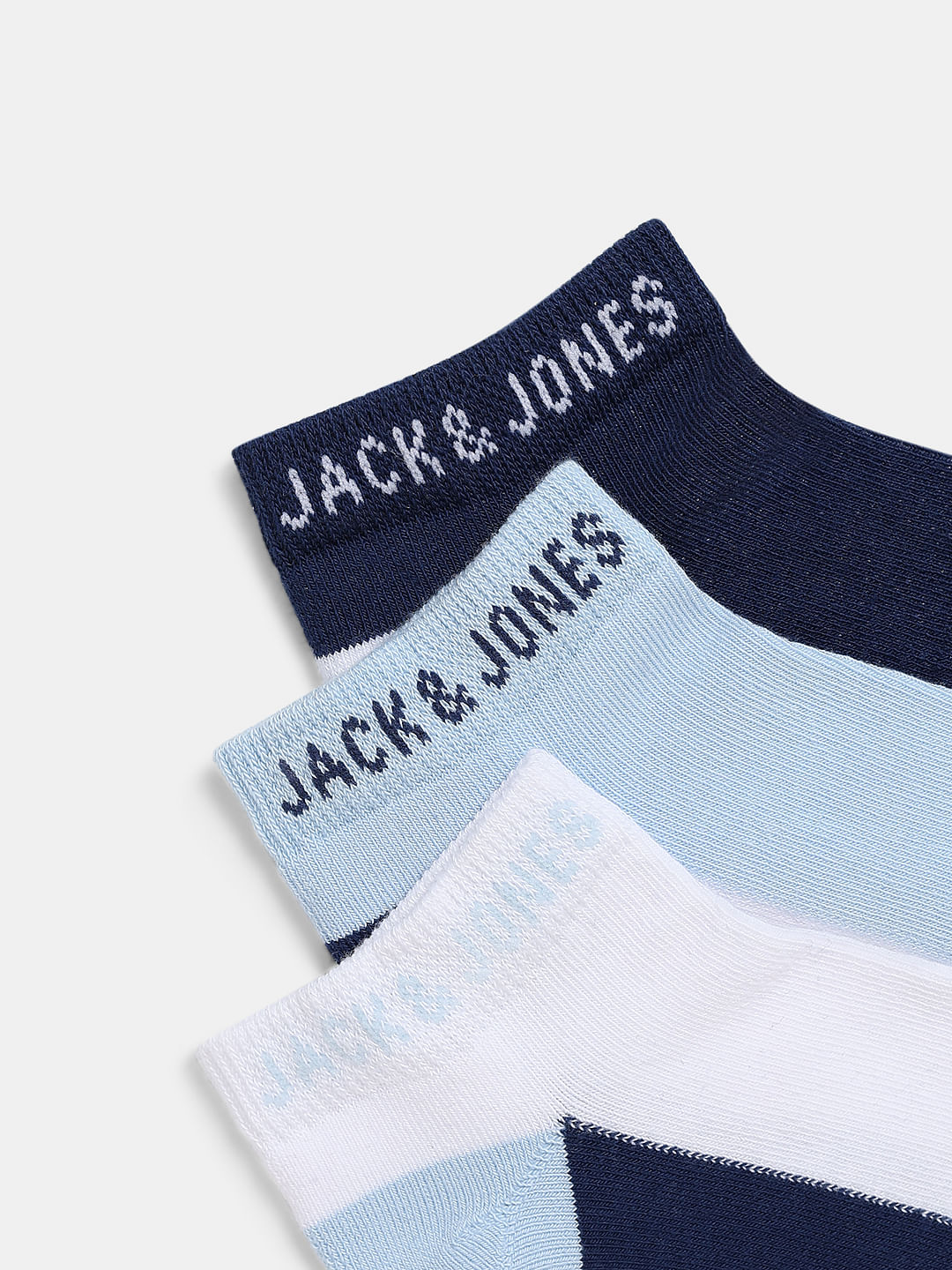 Pack Of 3 Colourblocked Ankle Length Socks