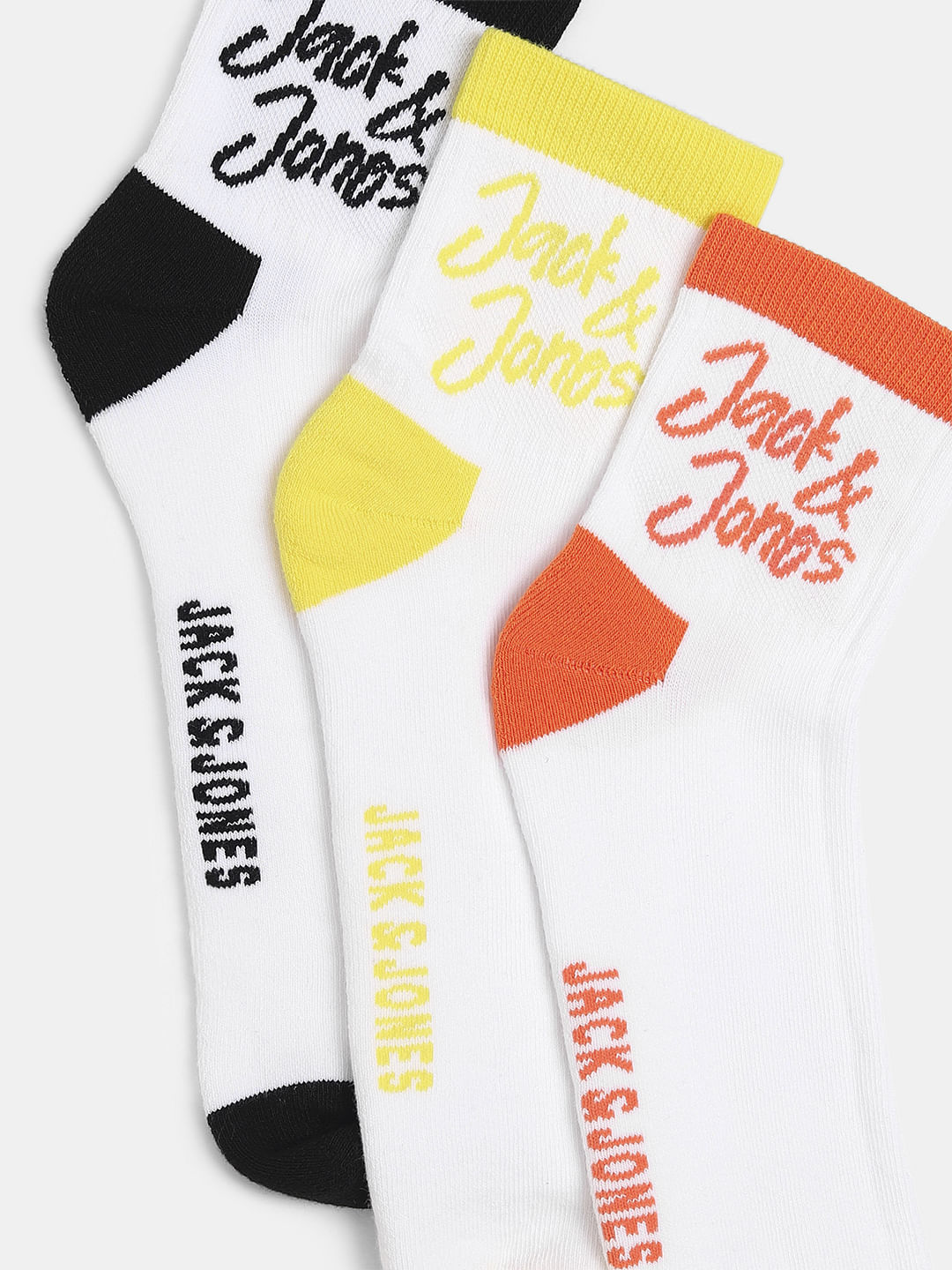 White Pack Of 3 Terry Ankle Length Socks