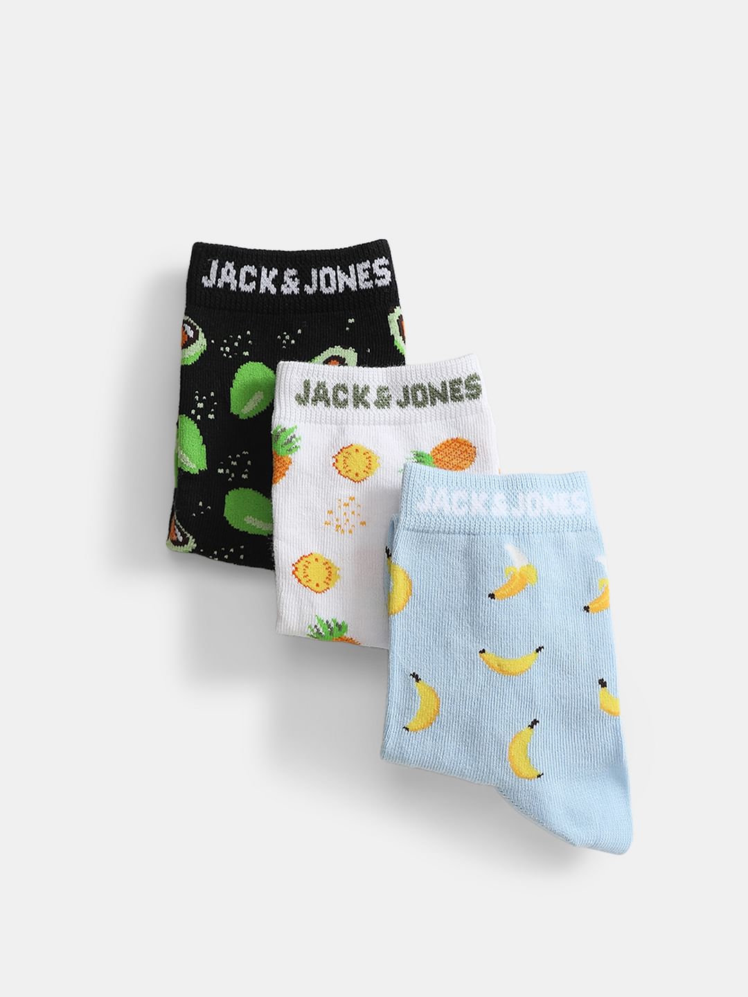 Pack Of 3 Printed Ankle Length Socks