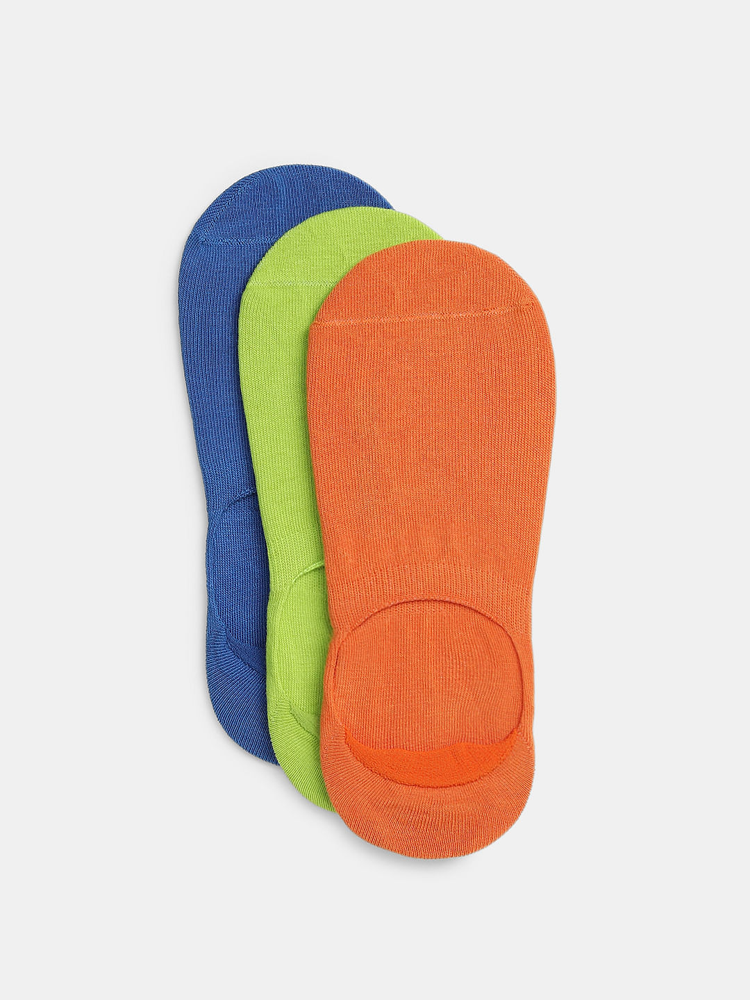 Pack Of 3 Neon No Show Socks