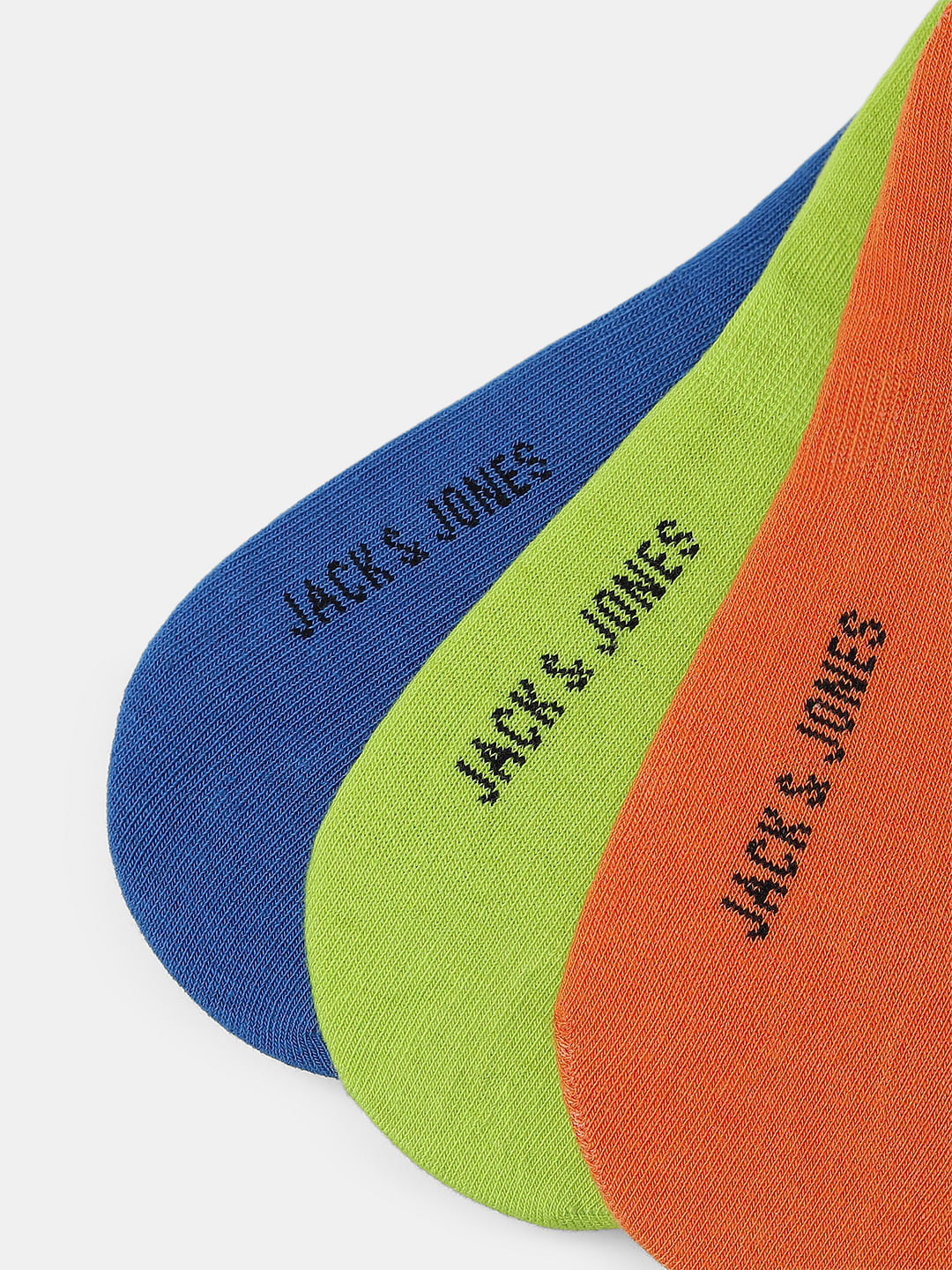Pack Of 3 Neon No Show Socks