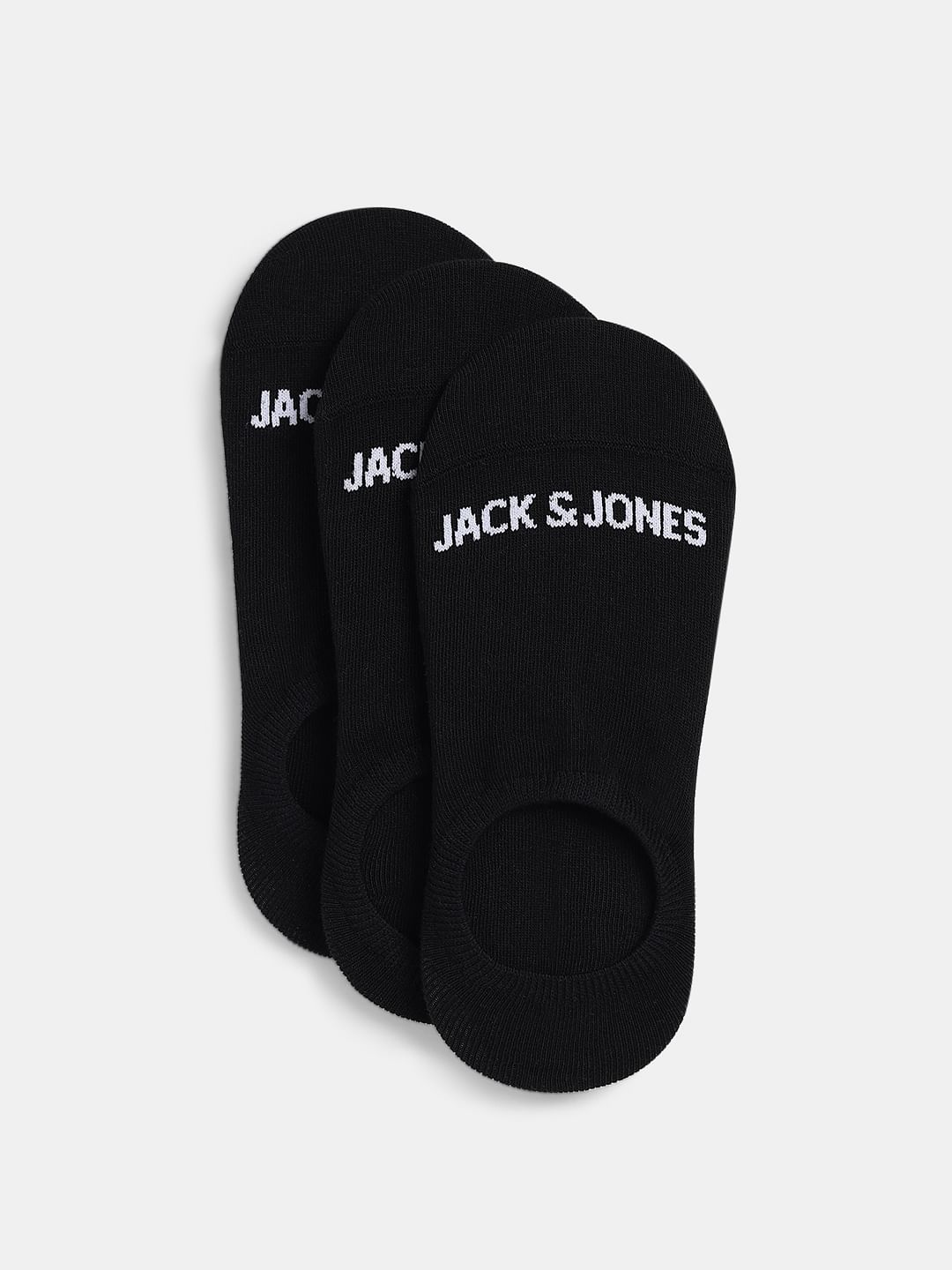 Pack Of 3 Black No Show Socks - ONE