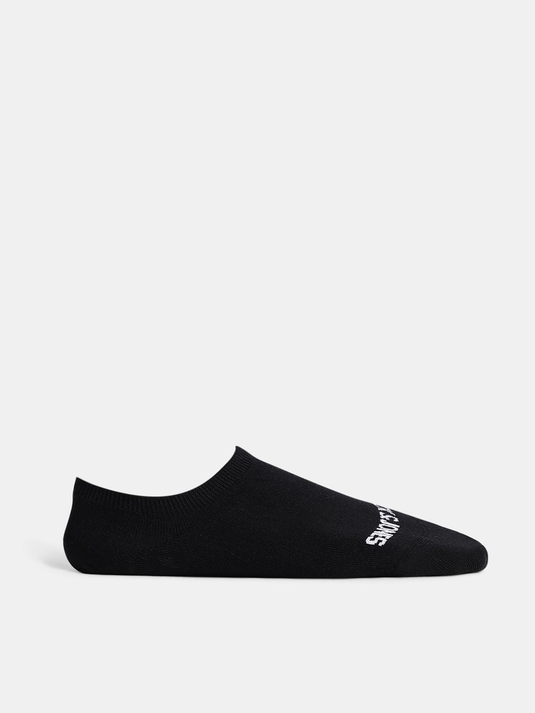 Pack Of 3 Black No Show Socks