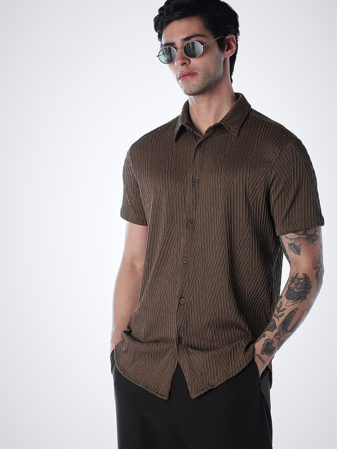 Stretch Fabric Comfort Fit Shirt - S