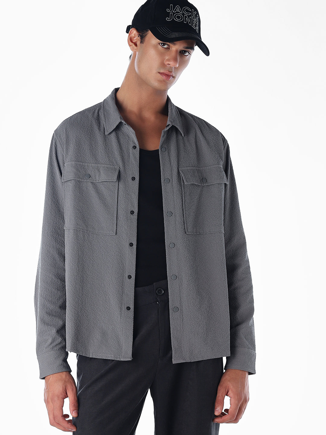 Oversized 2 Pocket Shirt - L