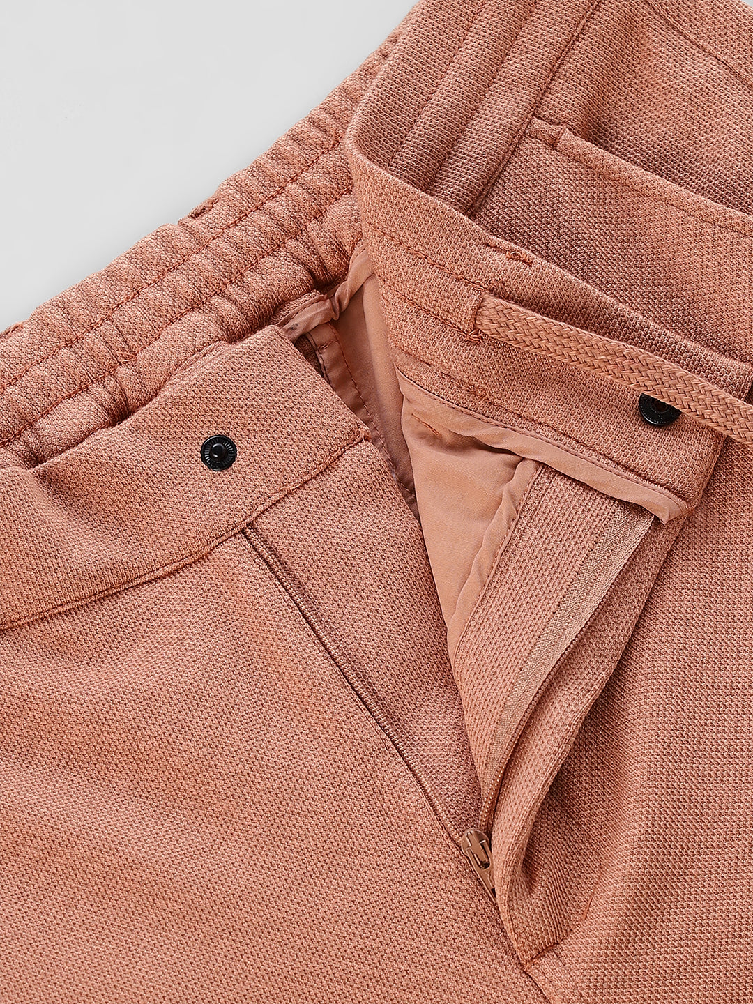 Regular Fit Mid Rise Pants - Orange