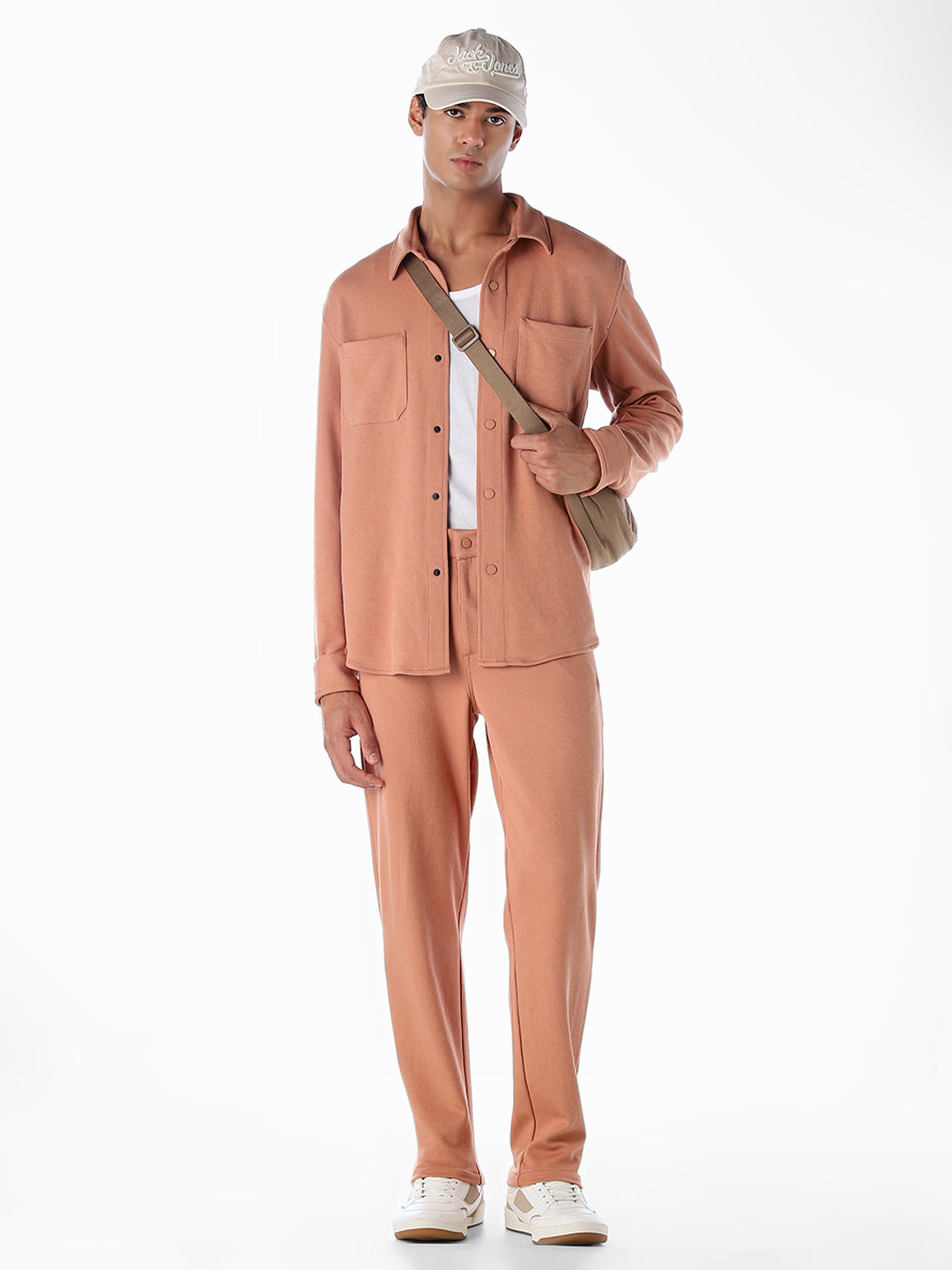 Regular Fit Mid Rise Pants - Orange