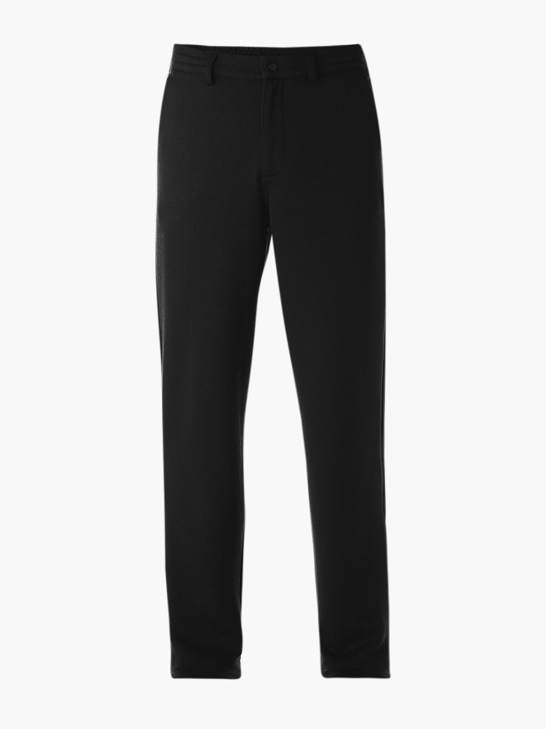 Regular Fit Mid Rise Pants - Black