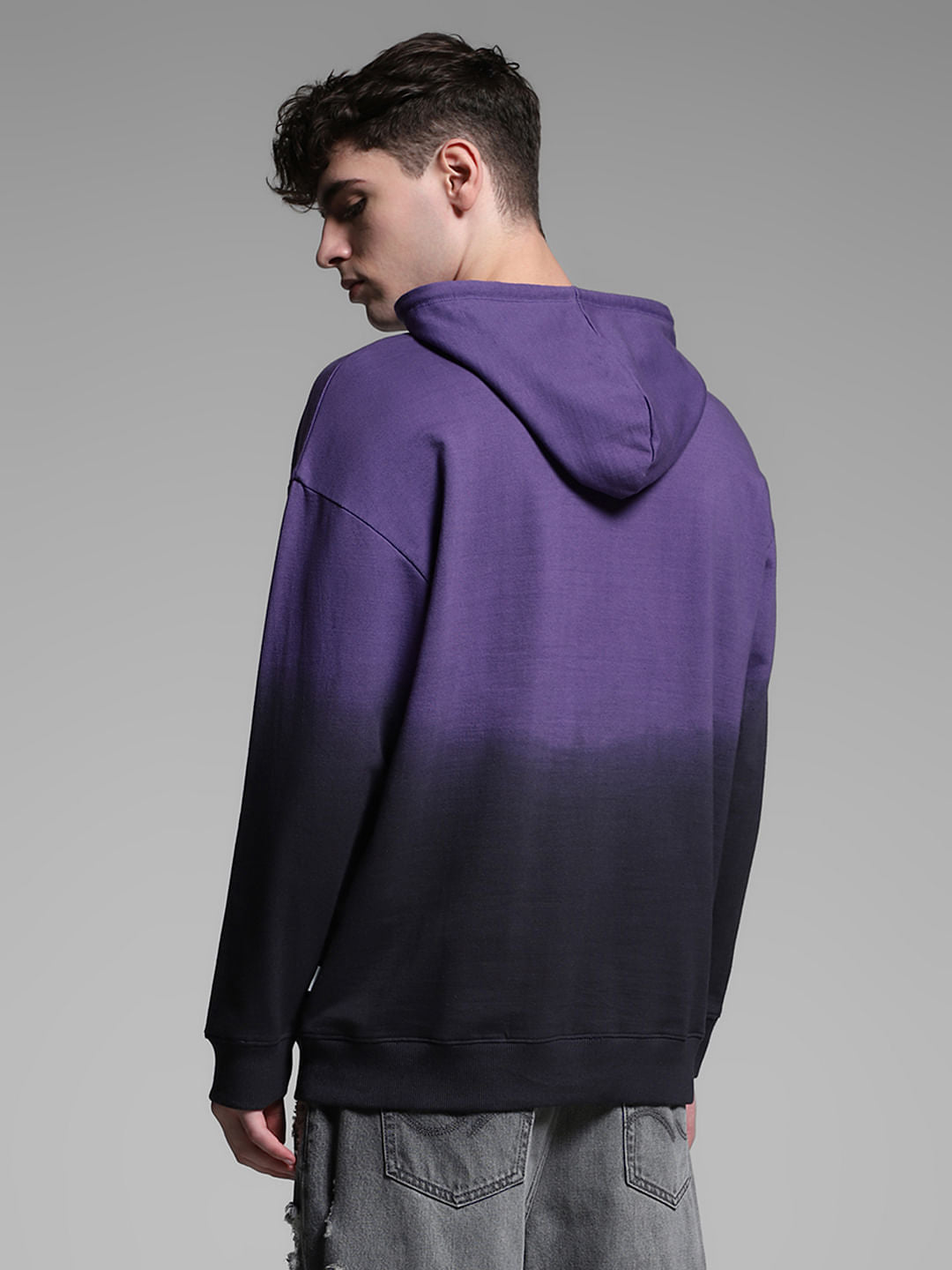 Purple Mickey Printed Sweatshirt